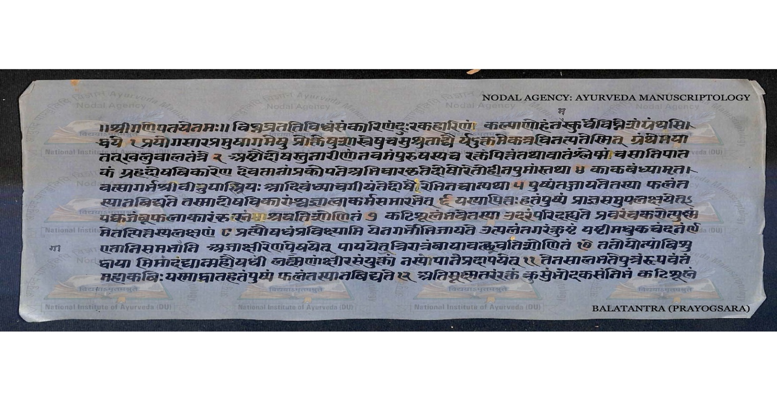 A manuscript page on selecting a wet nurse and purifying breast milk, showing dense Devanagari text.