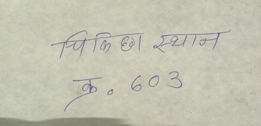 Page from the manuscript Cikitsāsthāna