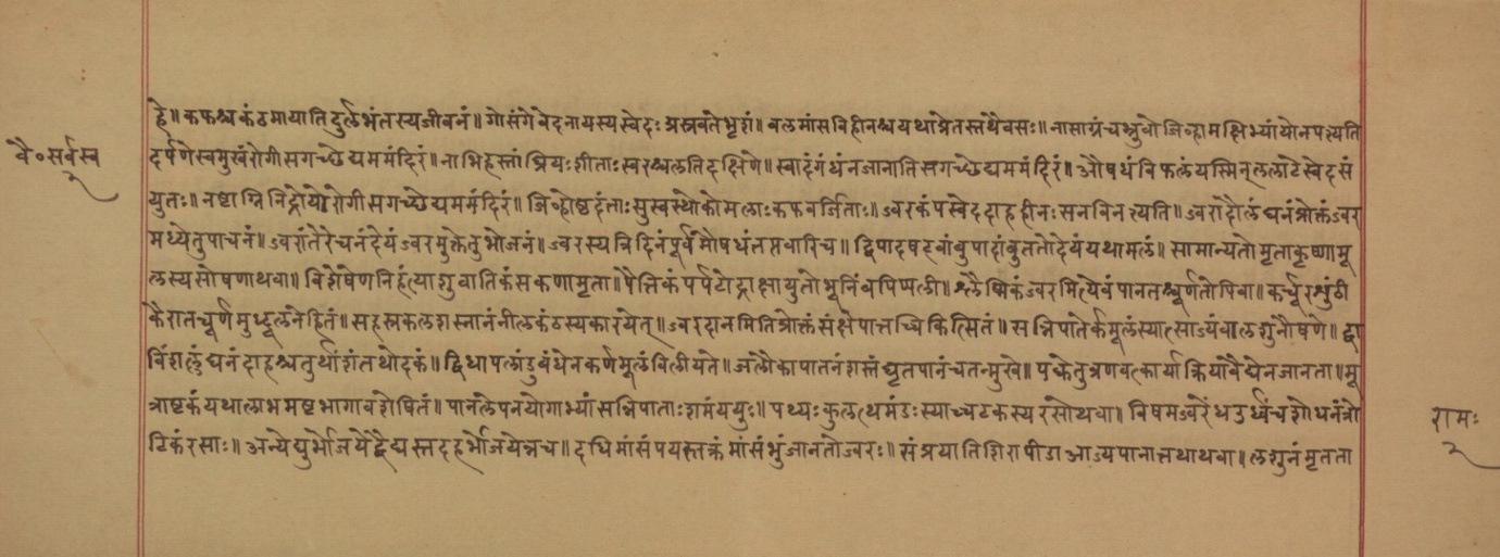 Vaidyasarvasvagrantha, page 5