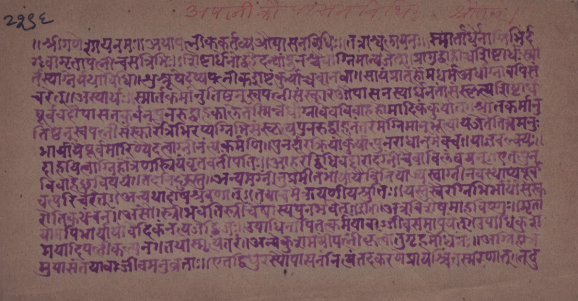 Apatnīkaupāsanavidhi, page 2