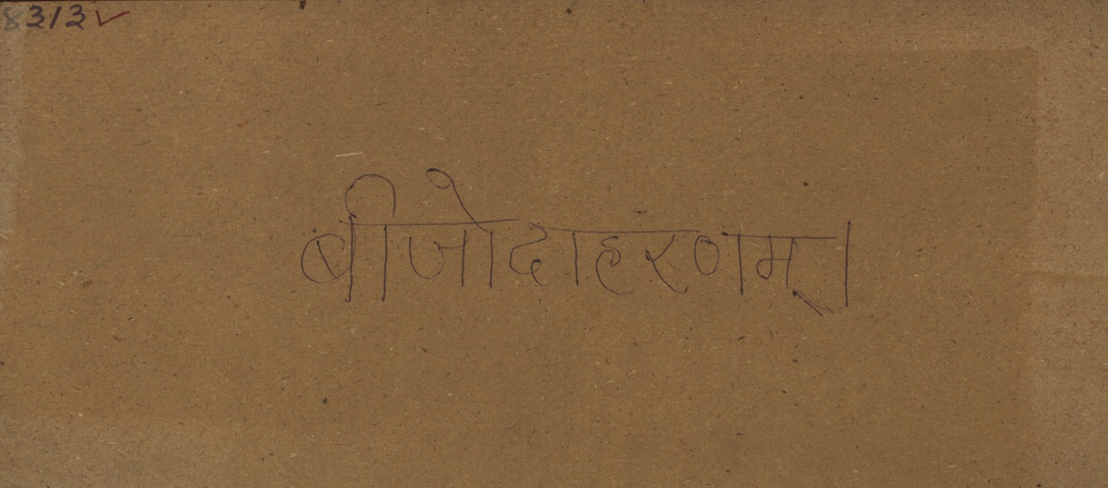 This page discusses bija or seed as a causal concept, presenting an example of bija-udaharana to illustrate how a seed serves as a cause or origin in philosophical or medical reasoning. The term bija refers to a germ, seed, or primary cause in Ayurvedic and Sanskrit technical literature.