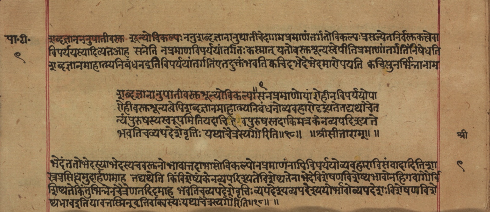 Yogasūtrabhāṣya, page 19