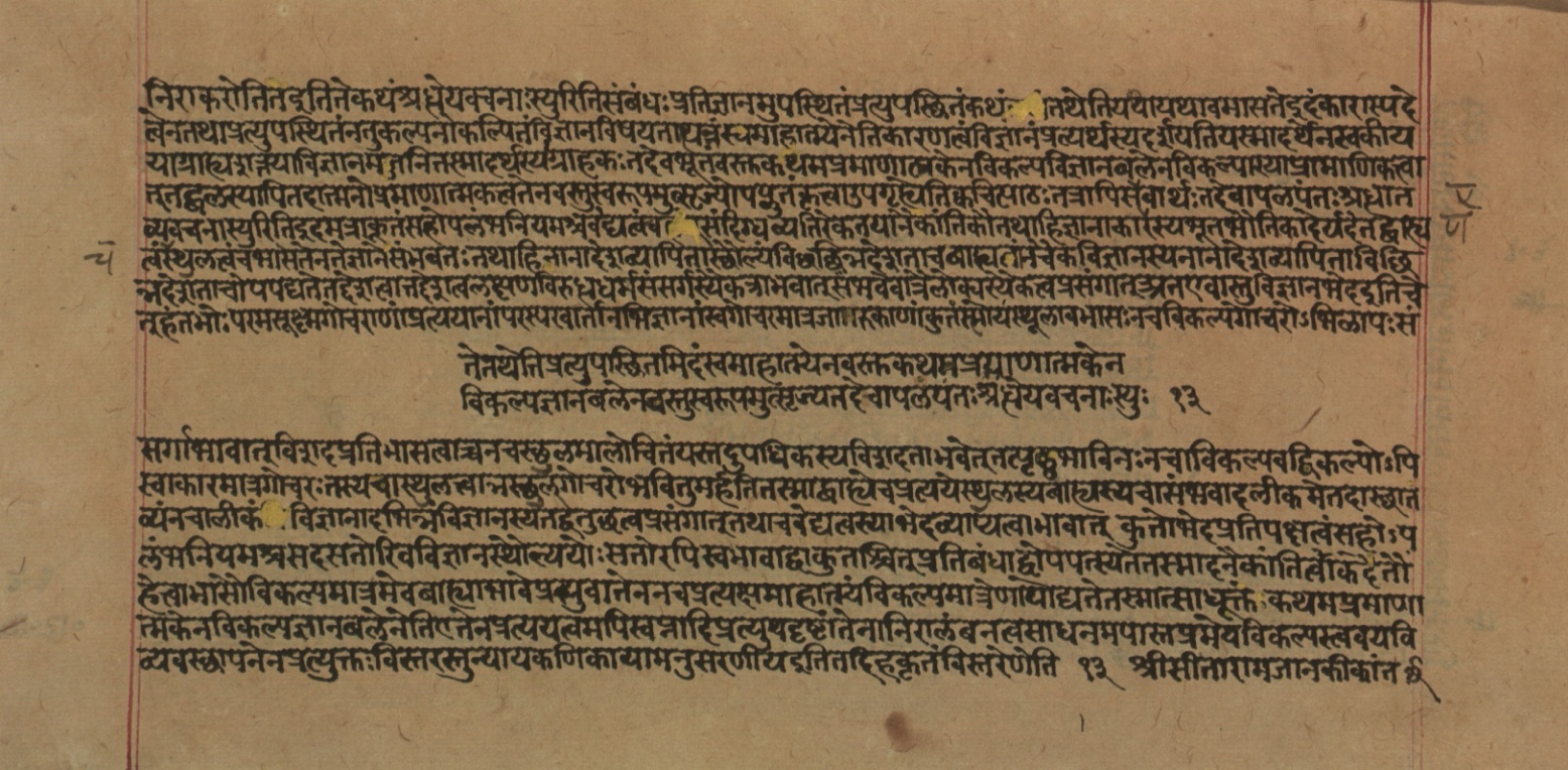 Yogasūtrabhāṣya, page 206
