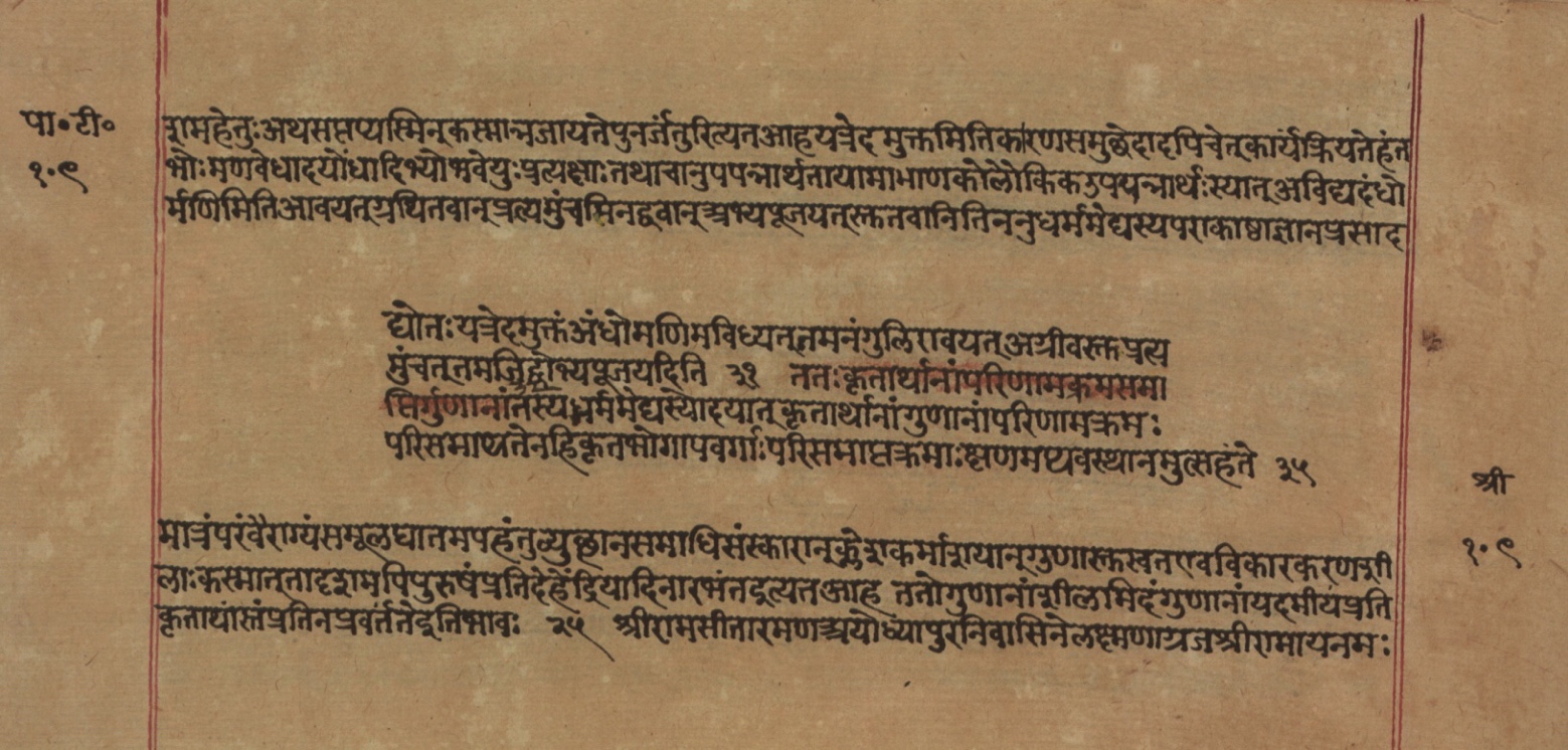 Yogasūtrabhāṣya, page 219
