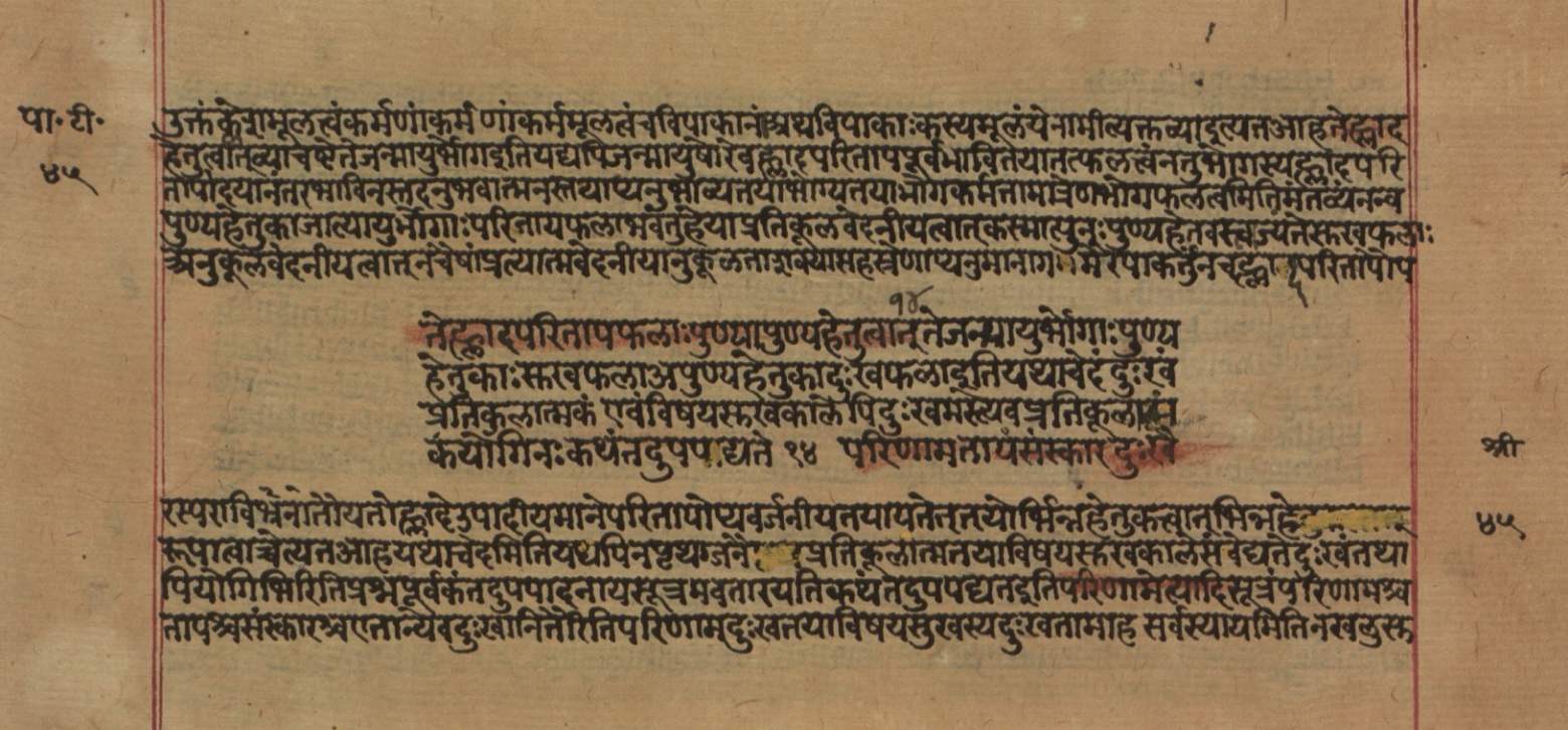 Yogasūtrabhāṣya, page 92