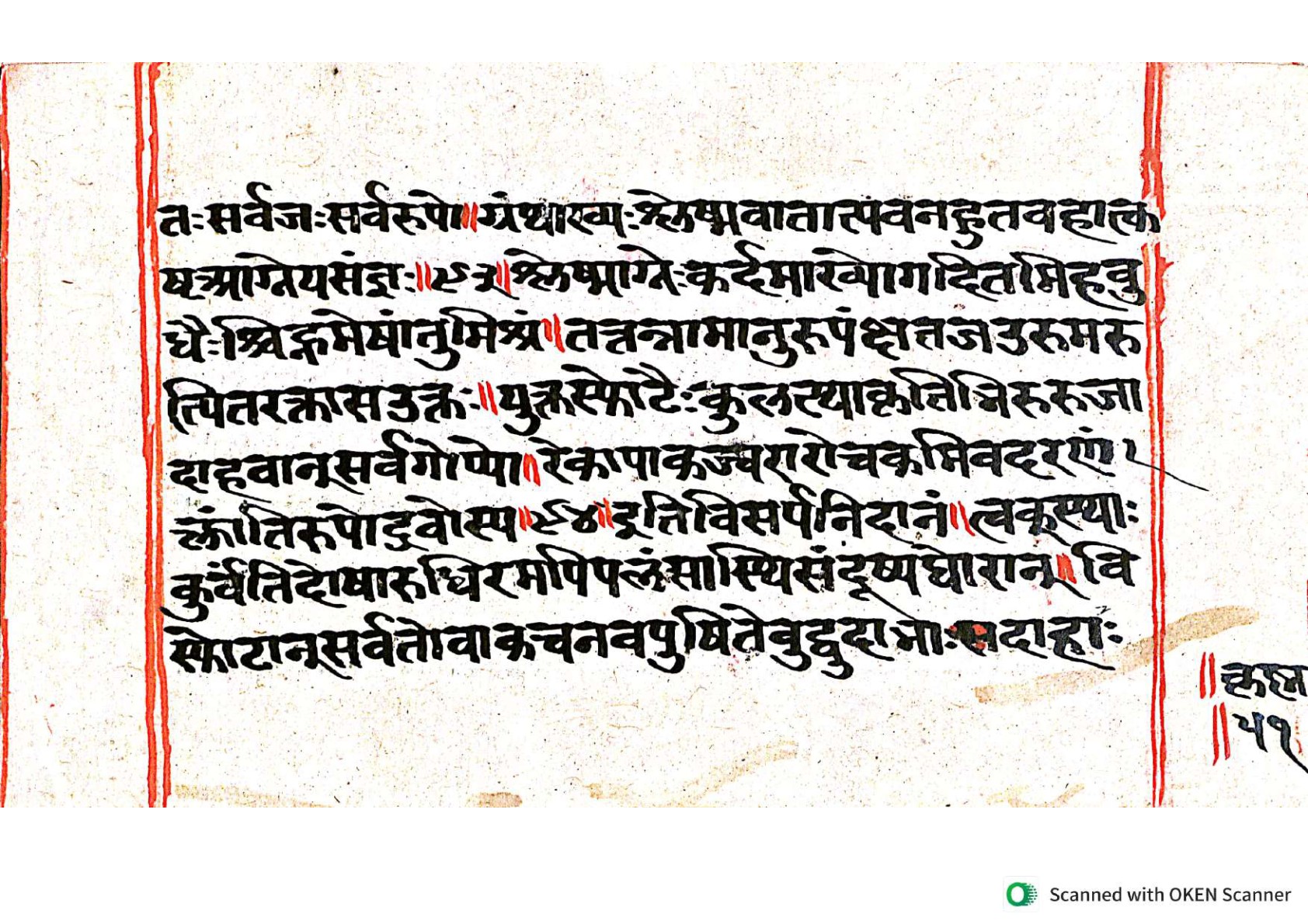 Vṛttamāṇikyamālā, page 101