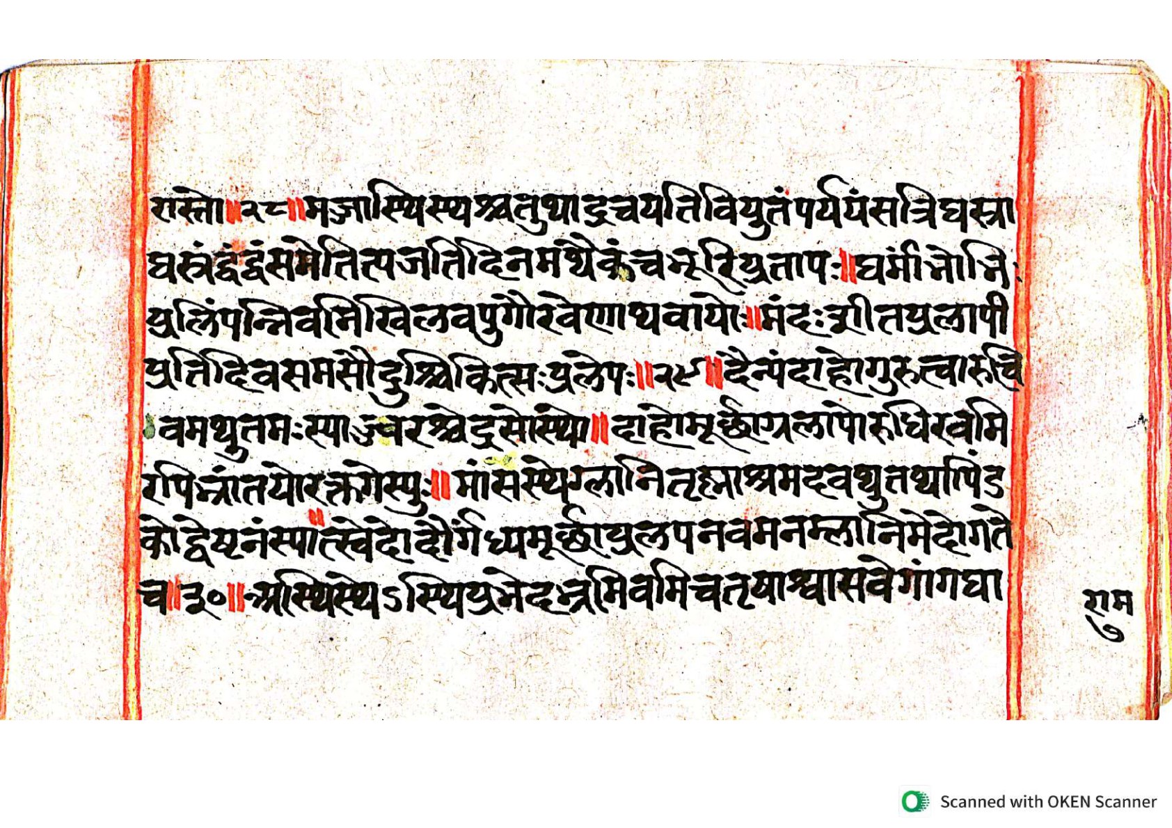 Vṛttamāṇikyamālā, page 13
